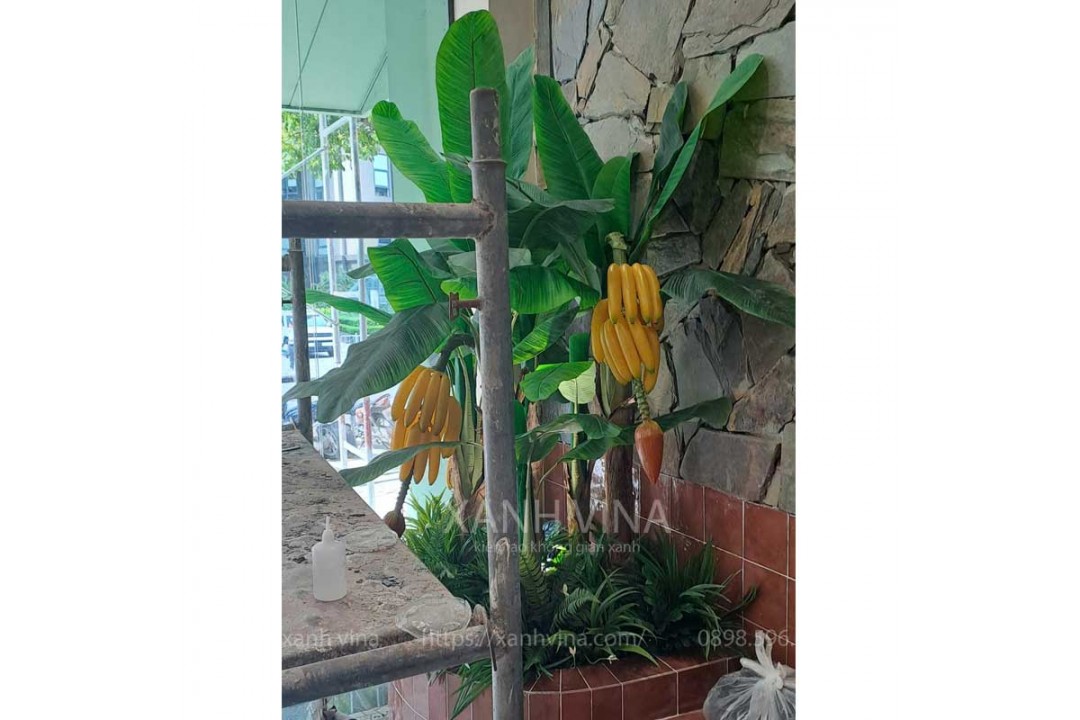 Mẫu tiểu cảnh cây giả tại 36 Vũ Phạm Hàm
